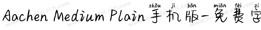 Aachen Medium Plain手机版字体转换